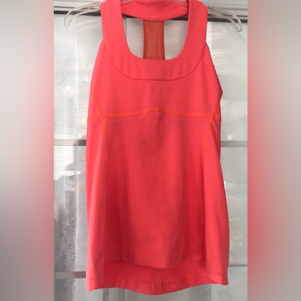 Lululemon Women's Coral Sleeveless Racerback Tank Top Sz‎ 10